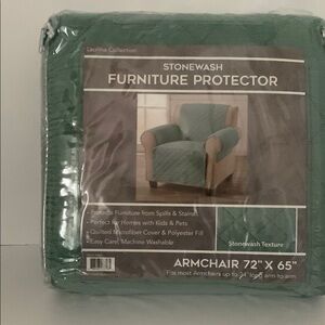 Stonewashed Green Armchair Furniture Cover